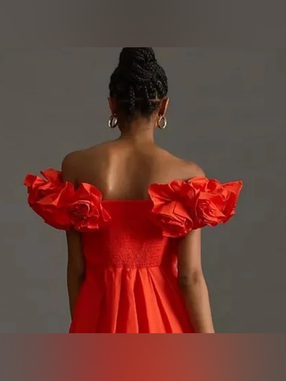 NWT Anthropologie The Corina Ruffled Dress by Maeve in Red size M - Picture 14 of 16